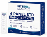 4 Panel STD Test Kit – HIV, Syphilis, Hepatitis B & Hepatitis C