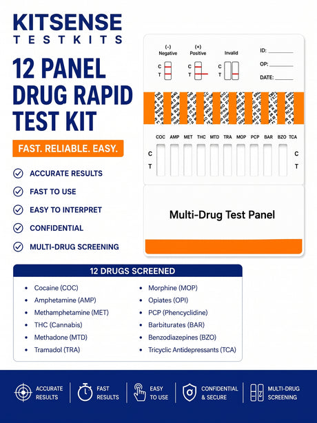 12 Panel Drug Rapid Test Kit