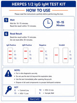 HERPES 1/2 IgG IgM Test Kit