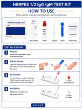 HERPES 1/2 IgG IgM Test Kit
