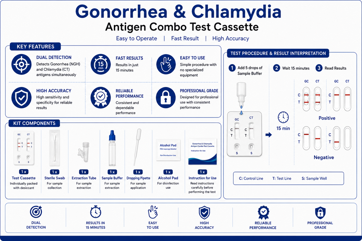 Gonorrhea & Chlamydia Combined Rapid Test Kit